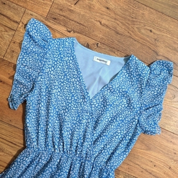 Angashion Women’s Summer Tiered Maxi Dress - Picture 2 of 8